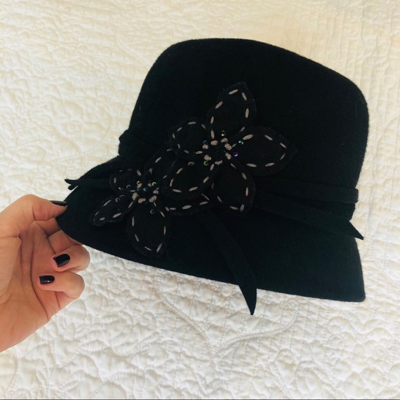 Mint condition vintage gatsby style felted hat - Picture 2 of 8